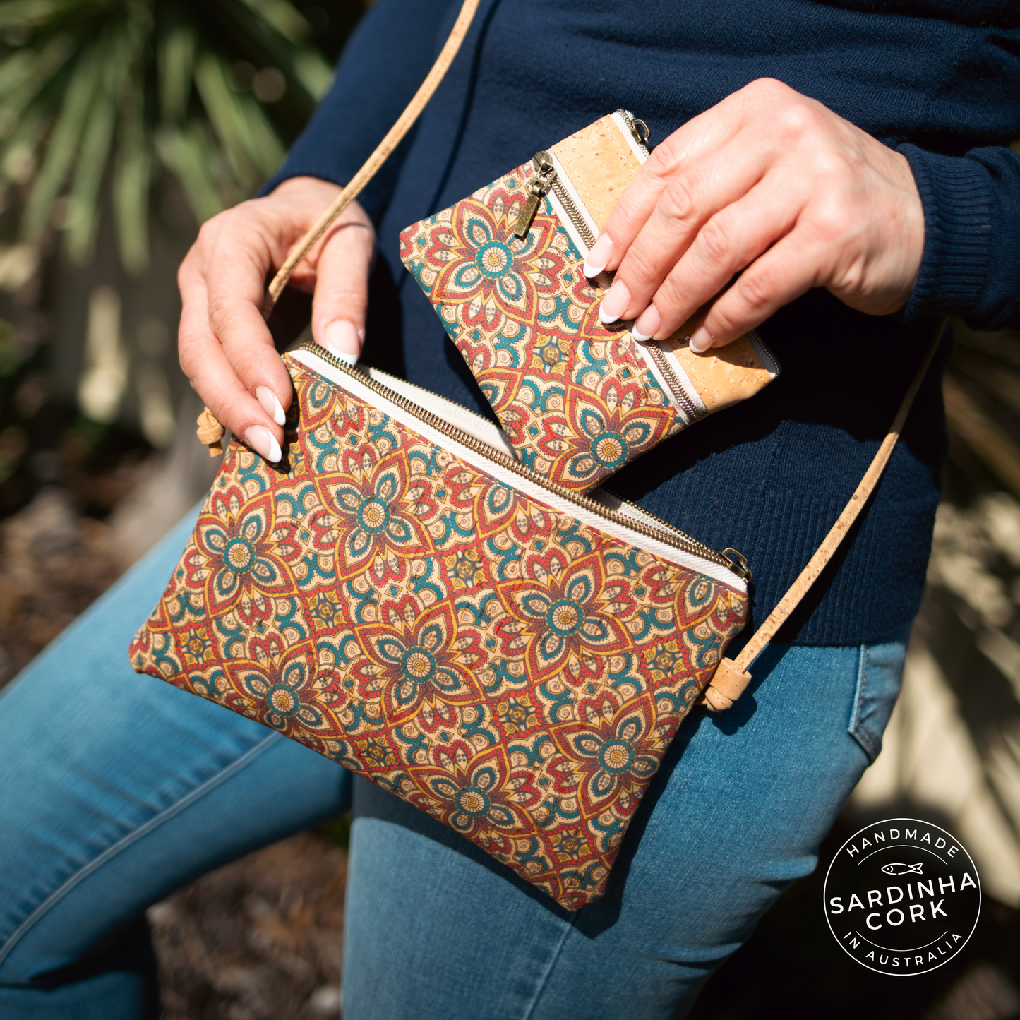 Isabel Cork Purse - Paisley